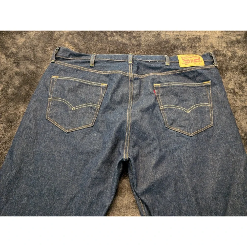 Mens Levis 501 Original Fit Jeans Sz 44x30 Medium Wash (Read Descrip)